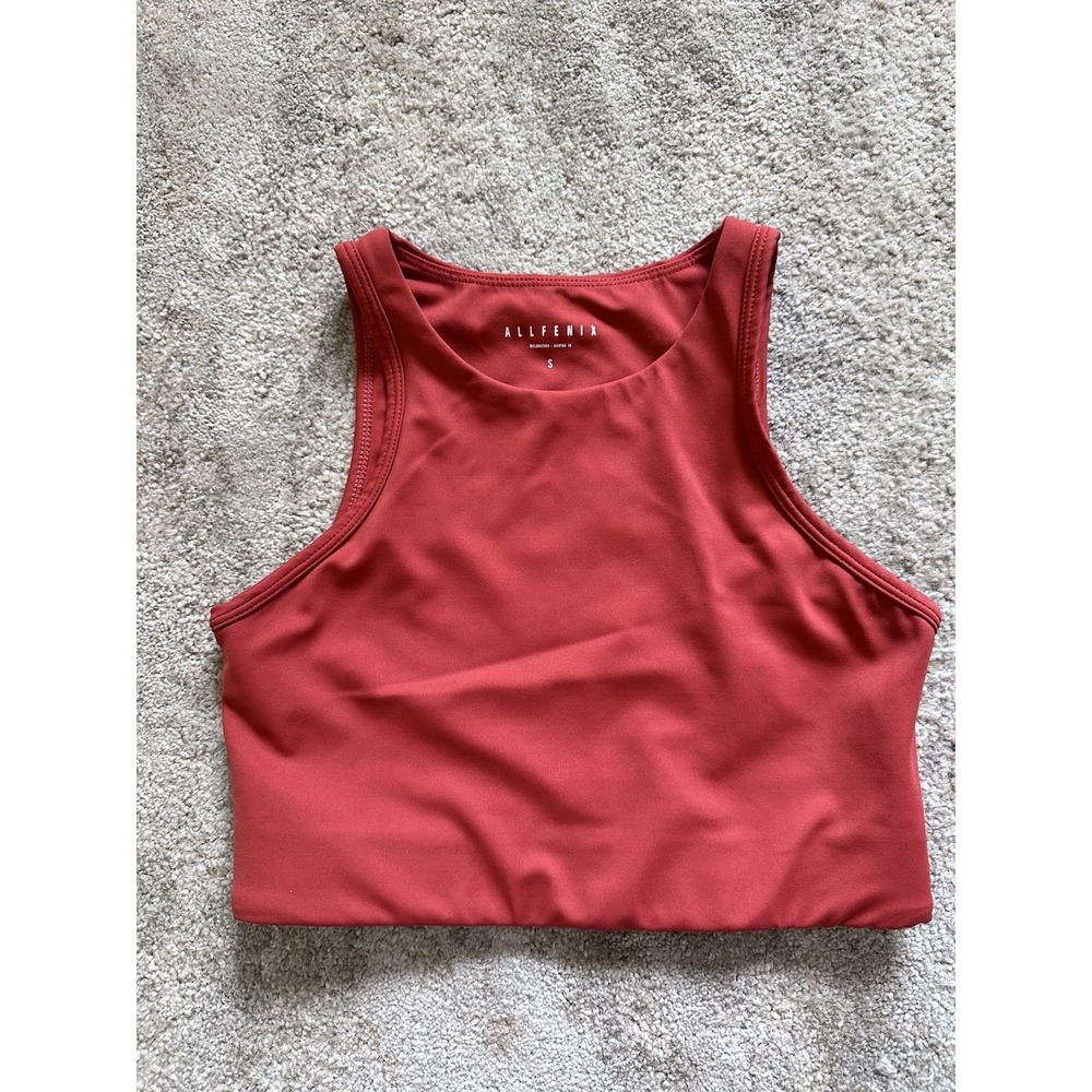 Alfenix Pumpkin Color Stretch Activewear Sports Top Bra